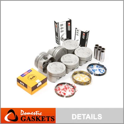 Pistons Main Rod Bearings fit 92-06 Isuzu GMC Chevrolet C1500 S10 4.3 V6 OHV 12V - Image 1 of 4