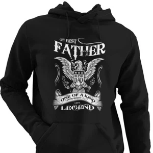 The Best Father Eagle Dad Hombre Sudadera con Capucha para Día del Padre Regalo Cumpleaños Regalo de Navidad - Imagen 1 de 14