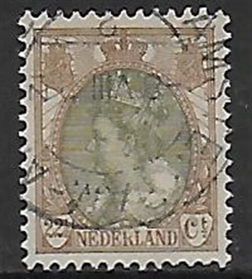 Netherlands stamps 1899 NVPH 70P Plate Error CANC VF / CAT VALUE $90 - Image 1 of 1