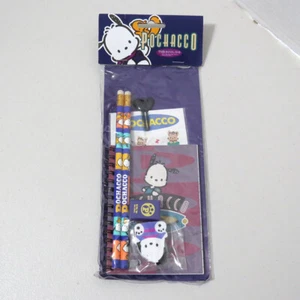 Pochacco The Cool K-9 1996 Notebook Set Stickers, Eraser, Pencils 90s Sanrio NEW - Picture 1 of 9