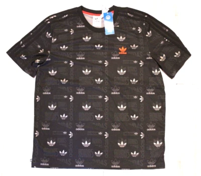 NUEVA CAMISETA PARA HOMBRE ADIDAS ORIGINALES 3 RAYAS TRÉBOL ~ XL ~ HM6220 RARA Foto 1 de 3