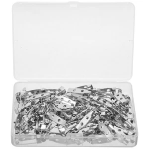 100 Stück Sicherheit Brosche Basteln Anstecknadeln Rückseite für Basteln Schmuck - Bild 1 von 12