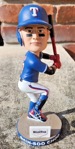 2021 Shin Soo Choo Leadoff Home Run Bobblehead Texas Rangers Nolan Ryan Beef Cover