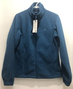 Urban Outdoor Women's Full-Zip Fleece Jacket Size Small - Cyan - Zip Pockets - Picture 1 of 12