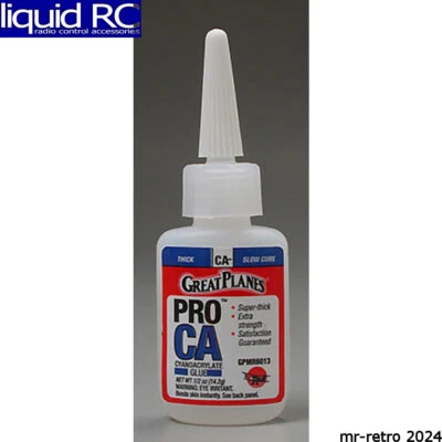 Great Planes MR6013 Pro Ca- Glue Thick 1/2 Oz - Image 1 of 2