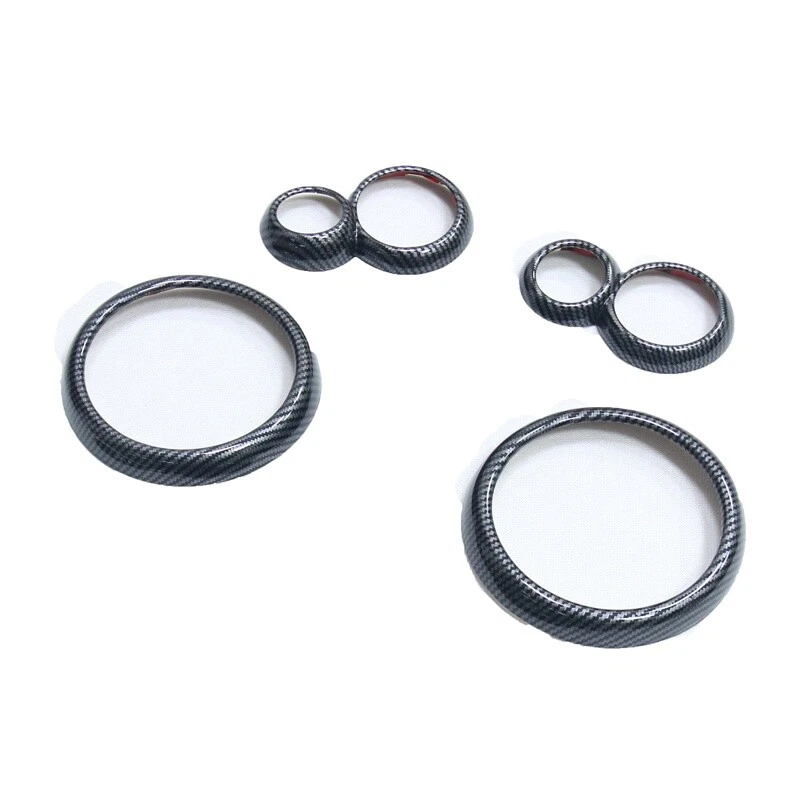 Cubierta de anillo de altavoz abridor de puerta de aspecto de carbono para Mini Cooper R50 R52 R53 Foto 1 de 4
