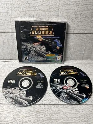 Star Wars X-Wing Alliance PC Game CD ROM 2000 Windows 95/98 Tested 2 Discs - Image 1 of 4