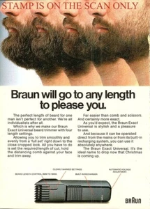 BRAUN 'Exact Universal' Beard Trimmer Shaving ADVERT 1986 Print Ad 703/114 - Picture 1 of 1