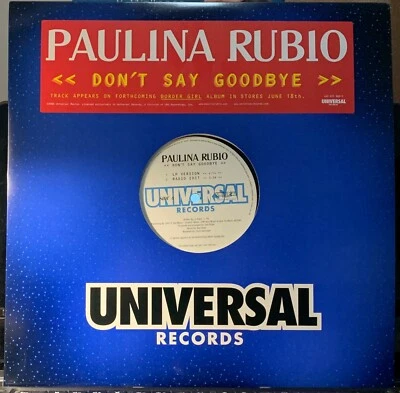 Paulina Rubio ‎– Don't Say Goodbye (12' Vinyl, Single,Promo) 2001 Foto 1 de 3