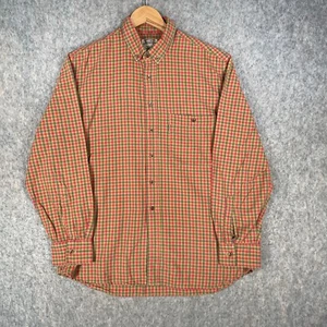 Vintage Levis Shirt Mens 41 Brown Red Lumberjack Western Plaid USA Made France - Picture 1 of 15