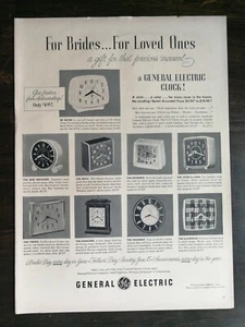 Vintage 1952 General Electric Clocks Full Page Original Ad - 721 - Picture 1 of 1