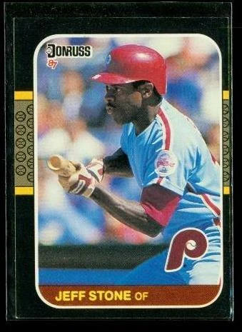 Vintage 1986 DONRUSS Baseball Trading Card #309 JEFF STONE Philadelphia Phillies - Image 1 of 2