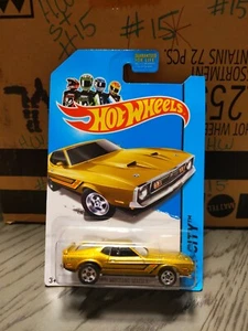 Hot Wheels 94/250 2014 HW City Mustang 50th 1971 Mach 1 Gold BDF84 Metallic Gold - Picture 1 of 5