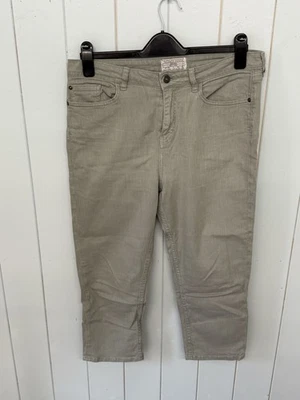 Fat Face Jeans Size 14 Skinny Capri Pistachio Green Stretch Cotton L21” - Image 1 of 4