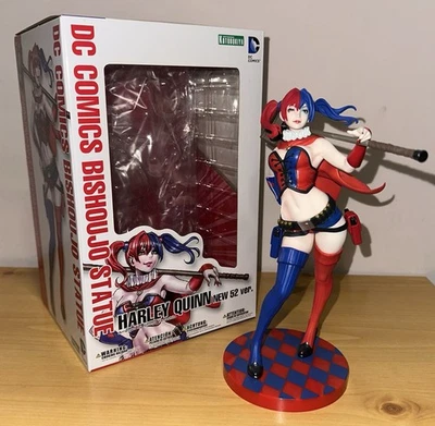 Harley Quinn Kotobukiya Bishoujo Nueva 52 Rojo Azul 10" PVC POWB Foto 1 de 4