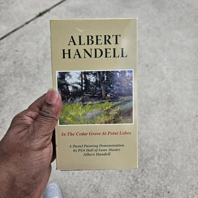 Albert Handell: IN THE CEDAR GROVE AT POINT LOBOS (Pastel & WC Painting) - VHS - Image 1 of 3