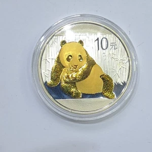 2015 Panda 1oz Chinese Silver Coin .999 Ag Uncirculated and Encapsulated - Picture 1 of 5