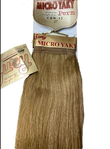Zury Micro Yaky Perm 12” Color 27 Honey Blonde 100% Human Hair Four Season - Picture 1 of 6