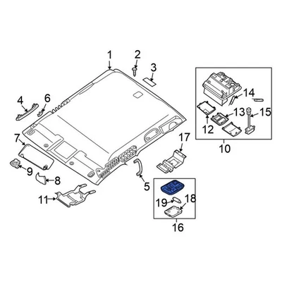 For Nissan Altima 2002-2006 Nissan 264107S12A Dome Light - Изображение 1 из 4