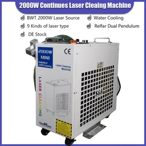 BWT 2000W Fiber Laser Cleaning Machine Rust Oil Removal Dual Pendulum DE Stock - Picture 1 of 13