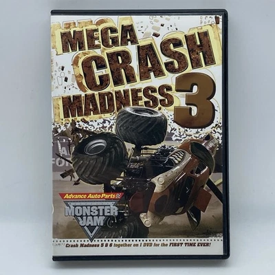Monster Jam: Mega Crash Madness 3 DVD 2010 Rollovers Wrecks Wipeouts - Image 1 of 4