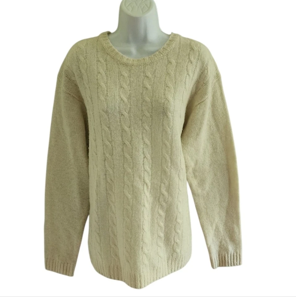 Suéter tejido con cable 100 % lana Shetland Line Of Trade - Para mujer Foto 1 de 4