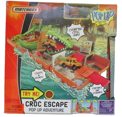 Matchbox - Croc Escape Pop Up Adventure Play Set - Includes 1 Vehicle - Image 1 of 4