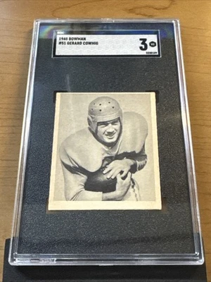 1948 Bowman #51 Gerard Cowhig LA Rams SGC 3 - Image 1 of 2