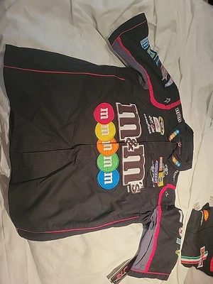 NUEVO KYLE BUSCH NASCAR Racer Abotonable M&M'S JH DISEÑO TALLA PEQUEÑA Foto 1 de 4