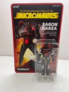 SUPER7 MICRONAUTS BARON KARZA REACTION ACTION FIGURE NEW MOC - Picture 1 of 12