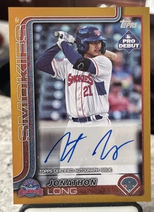2025 Topps Pro Debut Gold /50 Auto Jonathon Long Autograph Cubs #PD-162 - Picture 1 of 2