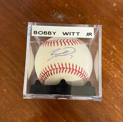 Bobby Witt Jr. Firmado Autografiado Grandes Ligas Béisbol Kansas City Royals  Foto 1 de 2
