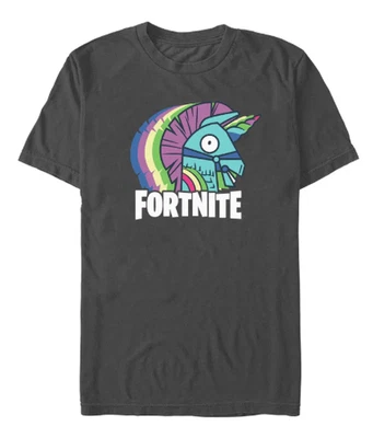 Fortnite NUEVA♈Camiseta Tejida Estampada SS para Niño Talla XL~Logo Carbón Bash Unillamas Foto 1 de 2