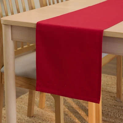 Encasa Runner Da Tavola Dimensioni 32X150 Cm | Tessuto in Tela Di Cotone | Tinta - Immagine 1 di 4