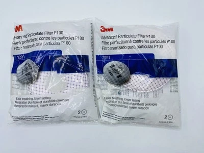 3M 2297 Advanced Particulate Filter P100. 2291. 2 Each Package. 2 Packages Total - Image 1 of 4