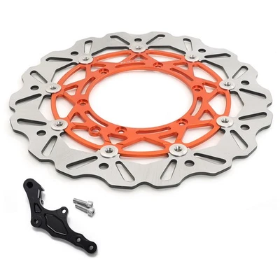 Rotor y soporte de disco de freno de gran tamaño para gas EC FE FX TE TX 150 250-501 21-UP Foto 1 de 4