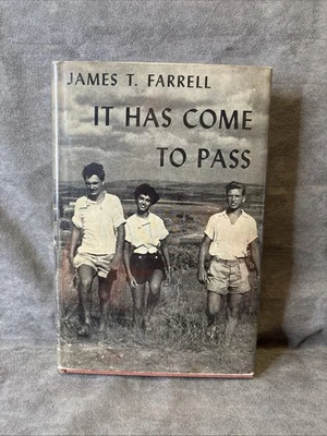 James T FARRELL / IT HAS COME TO PASS 1st Edition 1958 Vintage Israel Jewish - Image 1 of 4