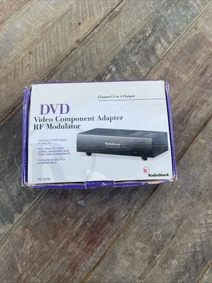 DVD Video Component Adapter RF Modulator Radio Shack Channel 3 or 4 Output - Image 1 of 4
