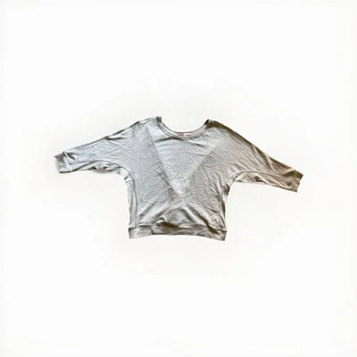 Juicy Couture Talla L Sudadera Corsé Acento Espalda Manga 3/4 Dolmen Lado Acanalado Foto 1 de 4