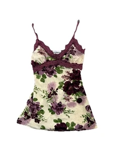 Charlotte Russe Vintage Babydoll Cami top lace ribbon Small y2k fairycore Vtg - Picture 1 of 5