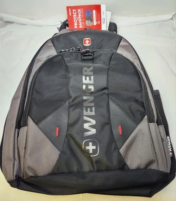 Mochila para portátil Wenger Swiss Pulsar 16 pulgadas negra/gris - Nueva con etiquetas Foto 1 de 4