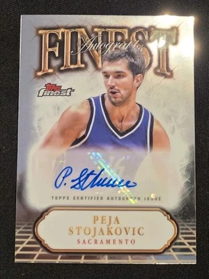 2024-25 Topps Finest Peja Stojakovic mejores autógrafos #FA-PS Foto 1 de 2