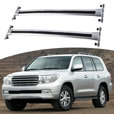 2PCS Crossbar Fit for Toyota Land Cruiser LC200 J200 2008-2021 Cross Bar Carrier - Image 1 of 4