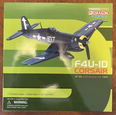 DRAGON WINGS WARBIRDS SERIE F-4U-ID CORSAIR VF-84 USS BUNKER HILL 1945 1:72 Foto 1 de 2