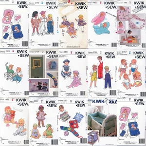 OOP Kwik Sew Baby Clothes and Accessories Pattern Kerstin Martensson You Choose - Picture 1 of 29