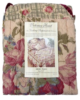 Almohada acolchada Sham Windsor 21”x 27” corazón victoriano impresiones duraderas coleccionar Foto 1 de 3