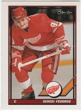 1991/92 O-PEE-CHEE #401 Sergei Fedorov-Near Mint