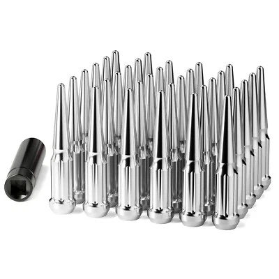 Tuerca de clavo 32 piezas M14x1,5 para Silverado 2500HD 3500HD Ram 2500 3500 F250 F350 Foto 1 de 4