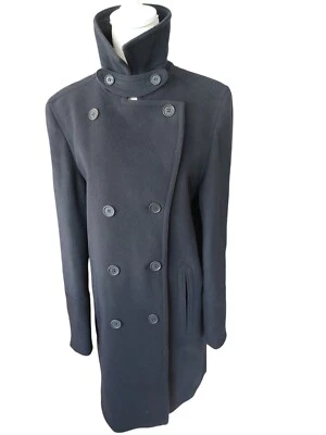 Abrigo Per Una Talla 12 Azul Marino Mezcla de Lana Largo Medio Nuevo con Etiquetas Precio de venta sugerido por el fabricante 95 GBP Foto 1 de 4