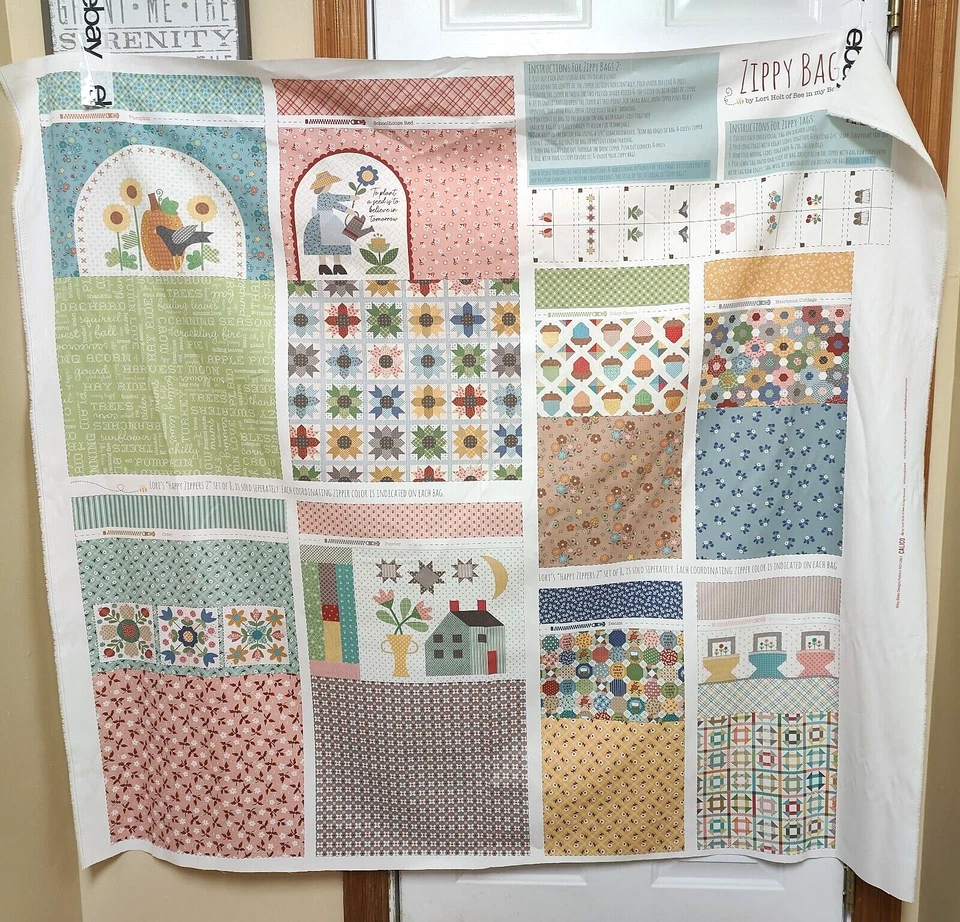 Calico Zippy Bags 2 Lori Holt Bee in My Bonnet btp - Image 1 of 1